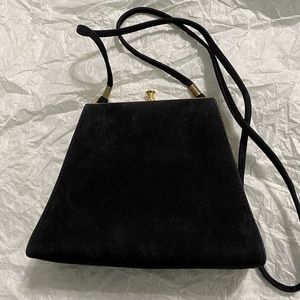 Black Suede shoulder bag